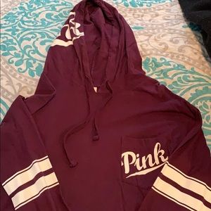 Pink- Maroon light weight sweatshirt